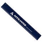 12" Eco Navy Blue Promotional Ruler with custom logo