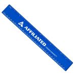 12" Transparent Blue Promotional Ruler with custom logo