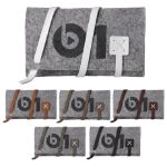 Douglas Felt Cord Organizer Hand Stitched Laser Engraved