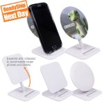 Qi Wireless Charger and Phone Stand with Full Color Imprint or 1-color