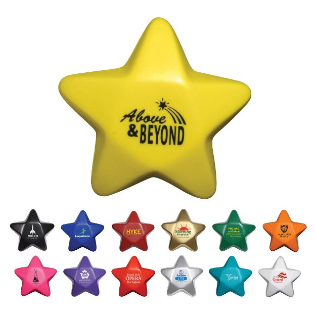 Colored Star Stress Relievers Quality Foam