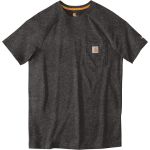 Carhartt Force Cotton Delmont T-Shirt with a custom screen print in Carbon Heather