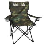 Folding Outdoor Travel Chair with Carrying Case and Full Color Logo in Camouflag