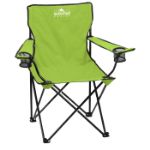 Folding Outdoor Travel Chair with Carrying Case in Lime