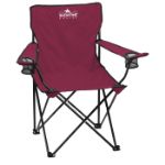 Folding Outdoor Travel Chair with Carrying Case in Maroon