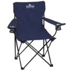 Folding Outdoor Travel Chair with Carrying Case in Navy Blue