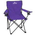 Folding Outdoor Travel Chair with Carrying Case in Purple