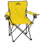 Folding Outdoor Travel Chair with Carrying Case in Yellow