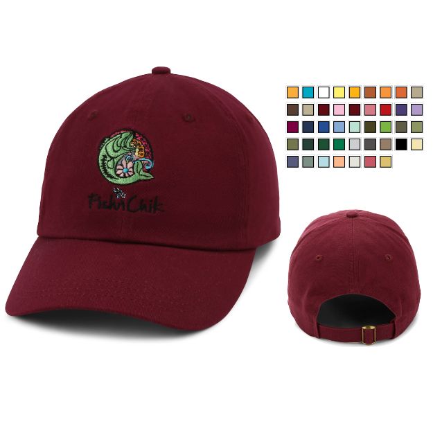 Garment Washed Custom Embroidered Caps