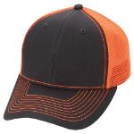 Neon Mesh Trucker Cap Orange