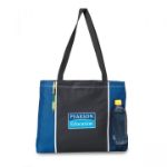 Classic Convention Tote Bags with Modern Piping in Royal Blue