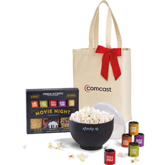 W&P Movie Night Popcorn Gift Basket Set