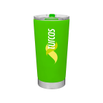 Frost Tumbler Insulated Travel Mug - 20 oz. Vacuum Insulated in Neon Green