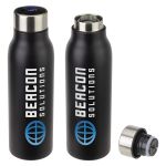 Senso Vacuum Insulated Bottles with Termperature Gauge on the Cap and Custom Logo