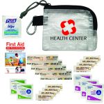 Hi Viz Travel First Aid Kits Custom Printed Black