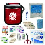 Slim Line First Aid Kits with Custom Logo in Red