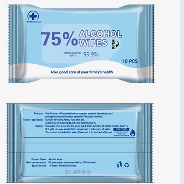 Alcohol Wipes Pack
