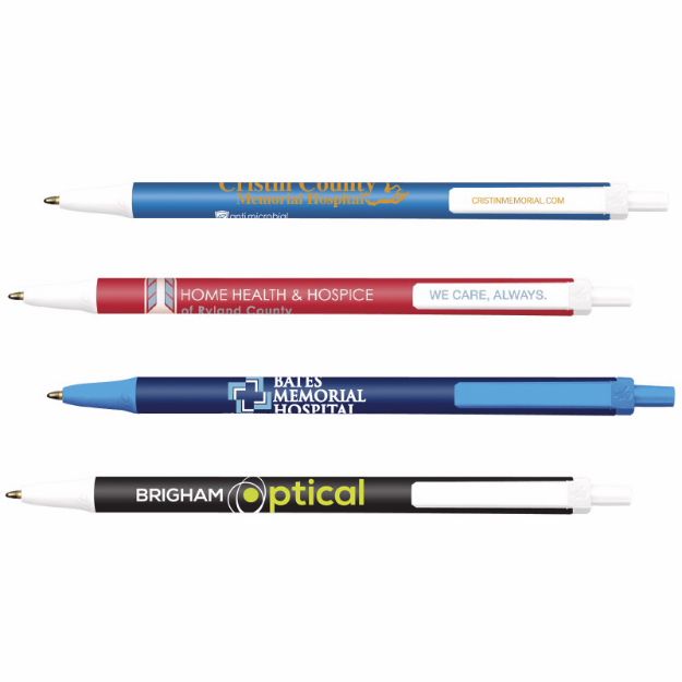 BIC® Clic Stic® Antimicrobial Pen in bulk with your custom logo - great for healthcare or hospitals