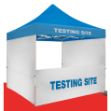 Tent Half Wall Kit Blank or Full Color Imprint