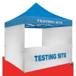 Tent Half Wall Kit Blank or Full Color Imprint