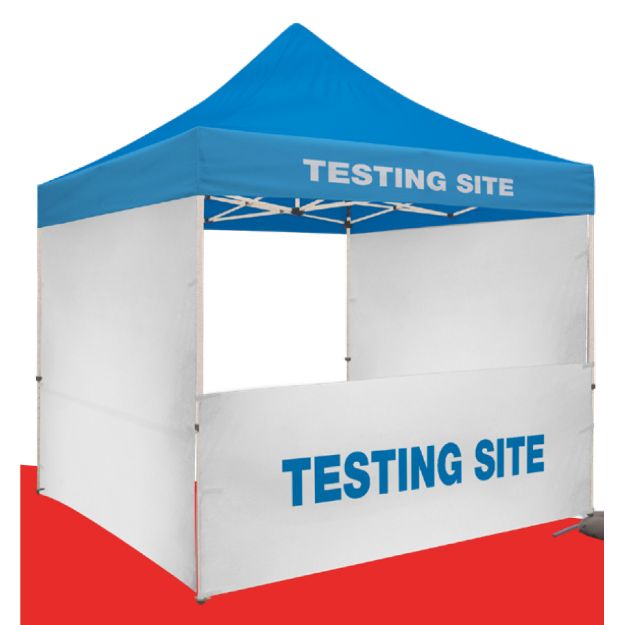 Tent Half Wall Kit Blank or Full Color Imprint