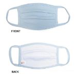 Light Blue Made in USA Face Masks Multi Layered Cotton