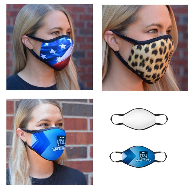 Full Color Face Masks Custom Printed Made in USA