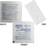 Alcohol Sanitizer Wipes Packaging Front and Back