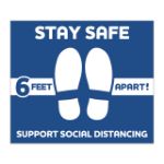 Social Distancing Floor Stickers