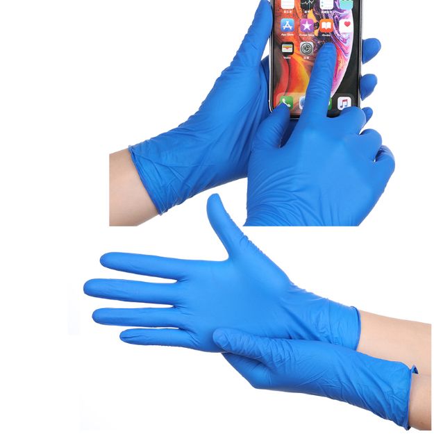 Thick Nitrile Gloves Powder Free in Packs of 100, Bulk