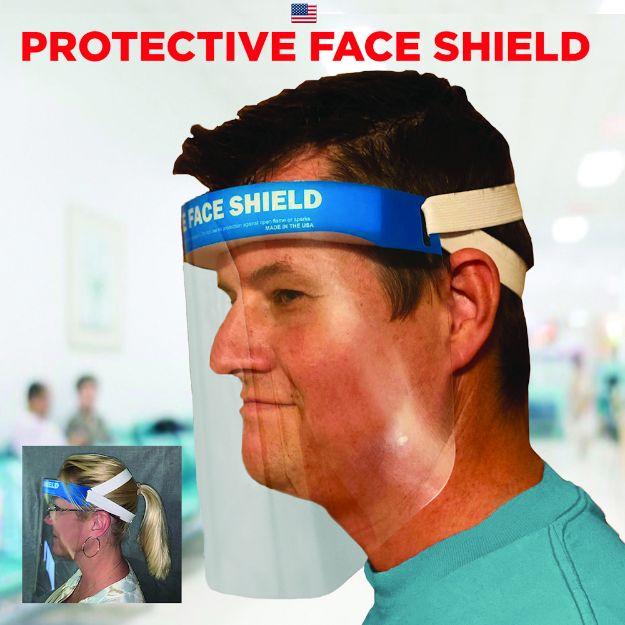 Made in USA Thick Face Shield - 20 mil Meets FDA Requirements
