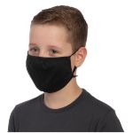 Adjustabel Youth Childs' Size Face Masks in Black