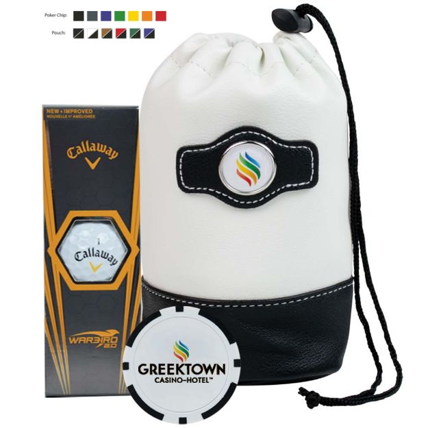 Value Golf Kit with Bag, Callaway Golf Balls and Ball Marker Poker Chip