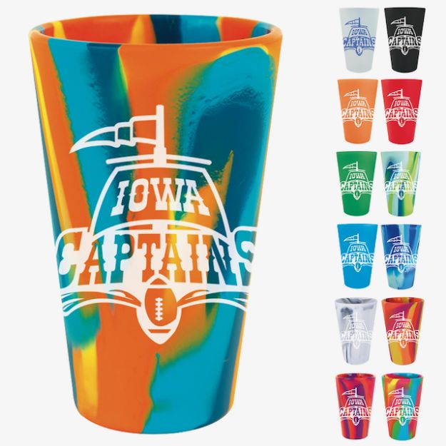 Colorful Silicone Pint Glass