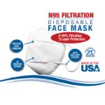 FDA Listed USA made Disposable N95 Filtration Masks Respirators in Bulk