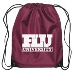 Maroon Drawstring Pack
