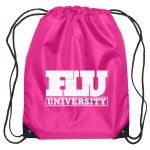Magenta Drawstring Pack
