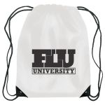 White Drawstring Pack