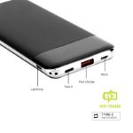 10,000 mAh Fast Charging Power Bank with Type C Input and Output for Mobile Devices and Laptops and More - All with your logo