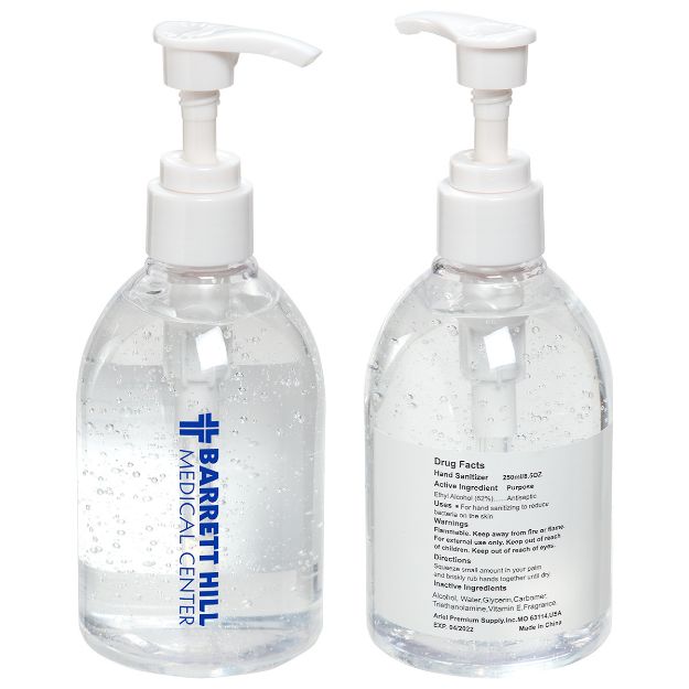 8.5 oz. Hand Sanitizer with Pump Custom Printed