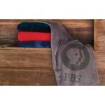 Kingston Deluxe Coral Fleece Blankets with Custom Logos Grey