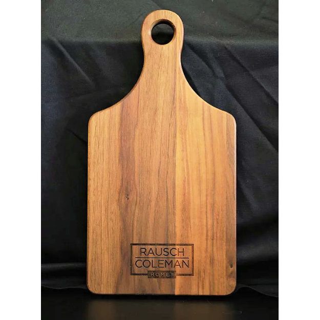 Walnut Paddle Style Charcuterie Cutting Boards Laser Engraved