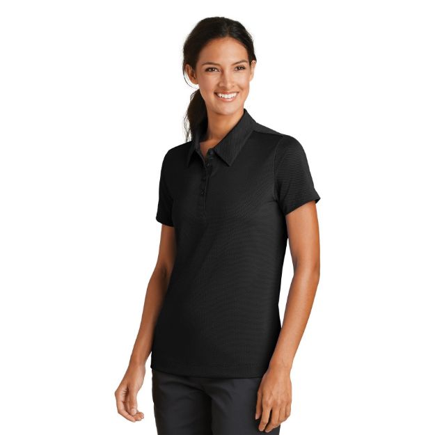 Ladies Nike Sphere Dry Diamond Polo. 358890 Black