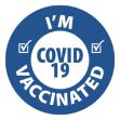 I'm Vaccinated or I am Vaccinated Custom Printed Stickers