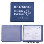 Covid-19 Vaccination Card Holder Custom Printed in Blue