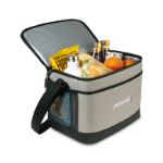 Custom Deluxe Goodwin Insulated Soft Cooler with Built In Zippered Placemat, Gray