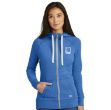 New Era Ladies Sueded Cotton Blend Full-Zip Hoodie. LNEA122 Model