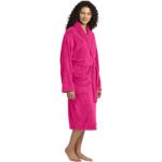 Port Authority Plush Microfleece Shawl Collar Robe. R102 Pink Raspberry