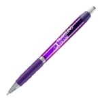Blair Retractable Click Pen with Metal Accents, Purple