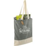 Split Recycled 5oz Cotton Twill Convention Tote Dark Green